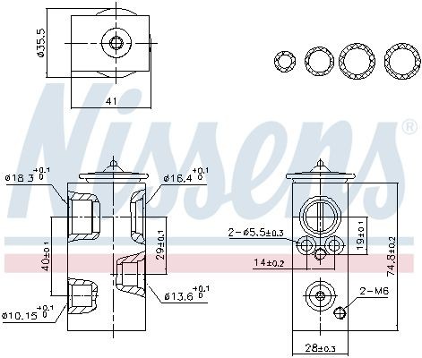 Βαλβίδα εκτόνωσης, συστ. κλιματ. NISSENS 999457 NISSENS 999457 Βαλβίδα εκτόνωσης RENAULT MEGANE 2021