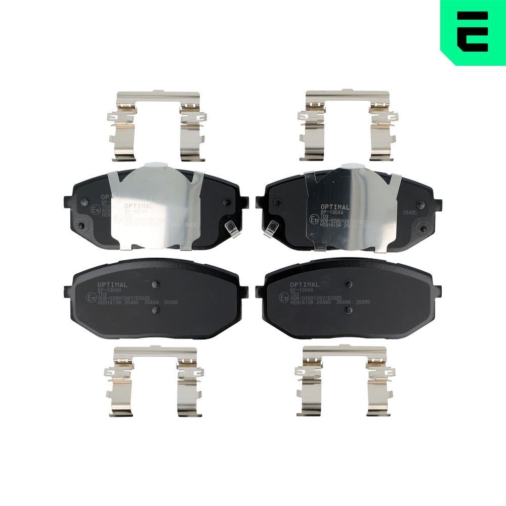 OPTIMAL Bromsbelägg BP-13044 BP-13044 OPTIMAL bromskloss Kia PICANTO