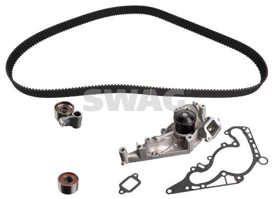 Kit cinghia distribuzione, pompa acqua SWAG 33 10 7629 SWAG 33 10 7629 Pompa acqua + kit distribuzione TOYOTA LAND CRUISER 1999