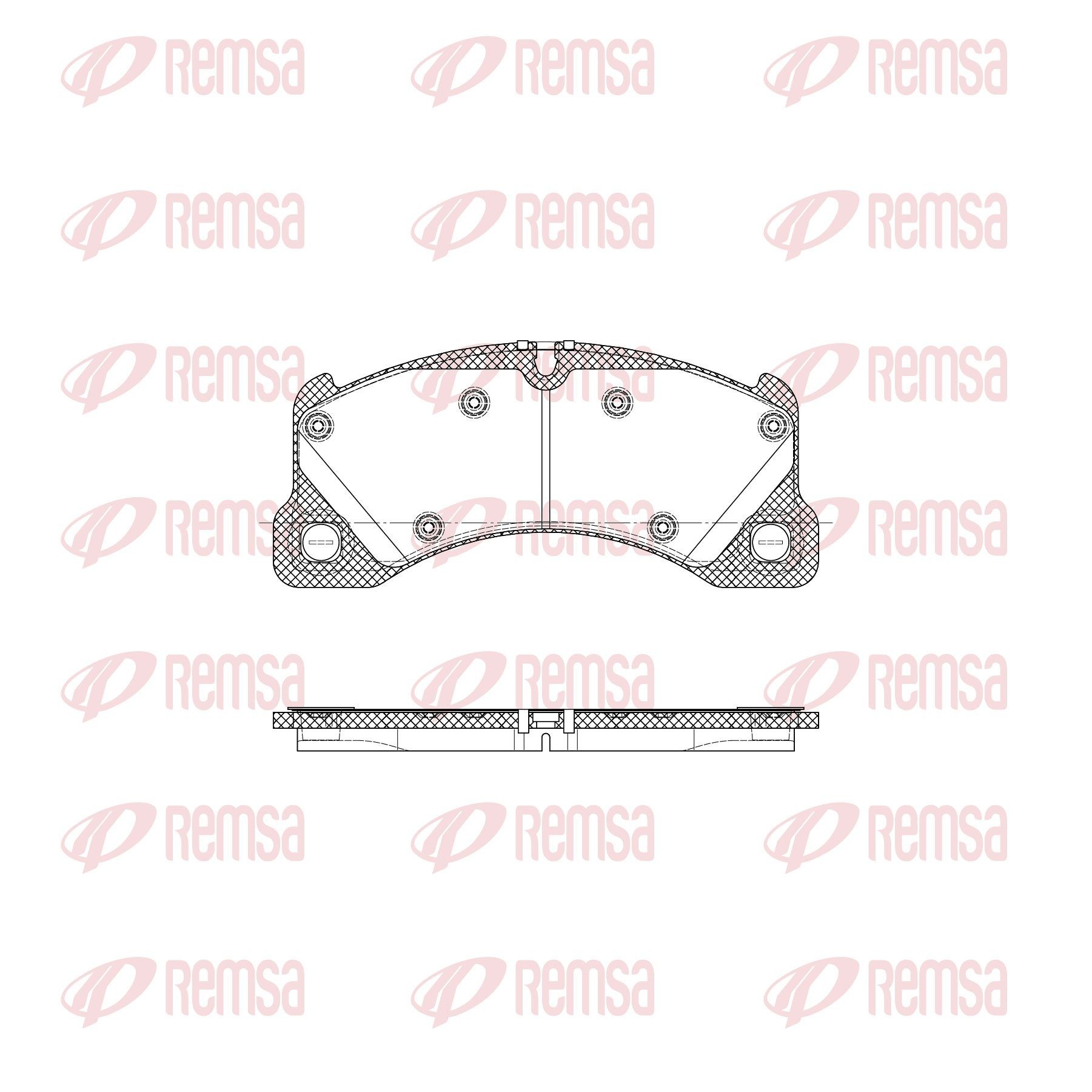 REMSA Τακάκια φρένων 1345.45 1345.45 REMSA Αγωνιστικά τακάκια Porsche φθηνά