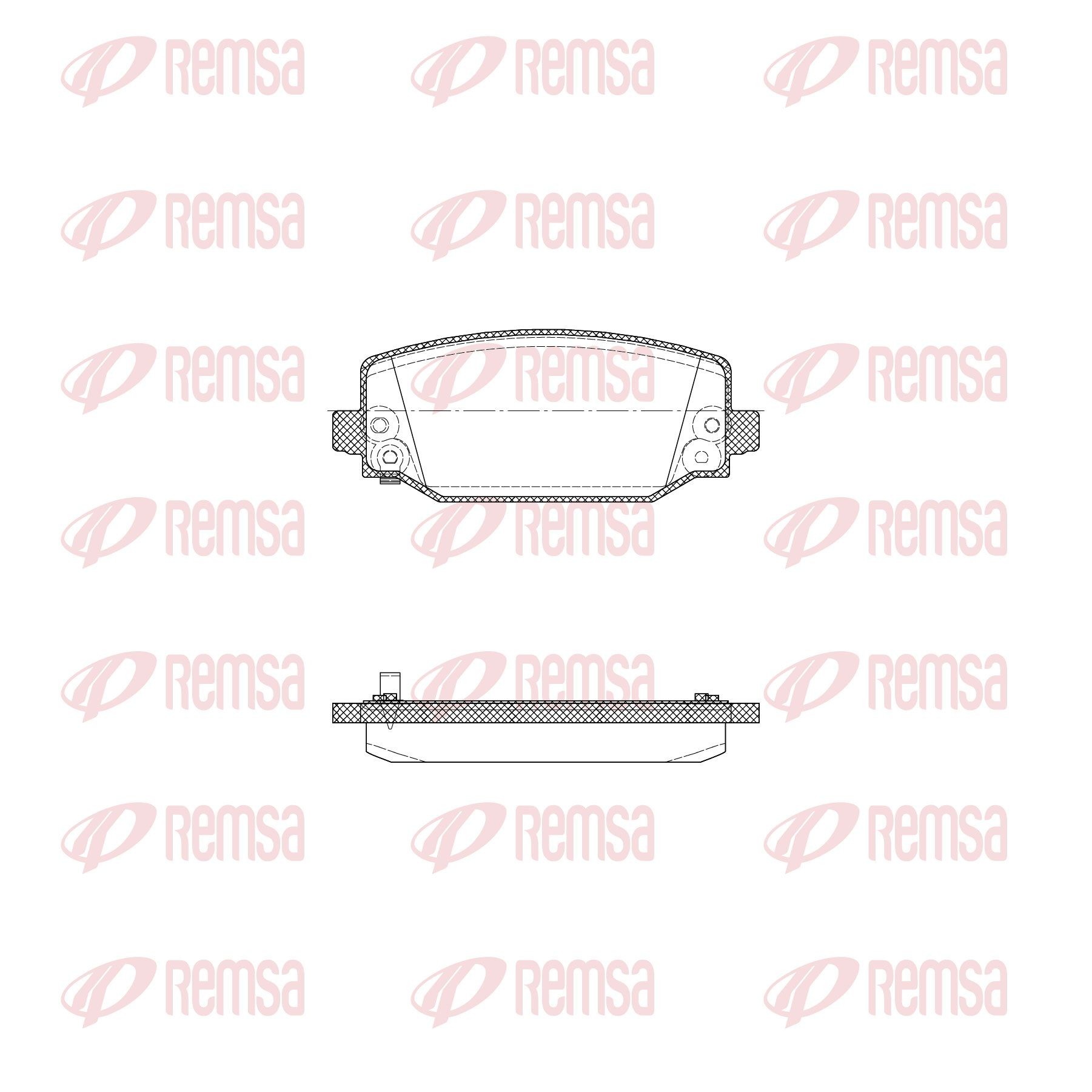 REMSA Brake pad set X2034.04 REMSA X2034.04 Grand Cherokee V (WL) racing brake pads price