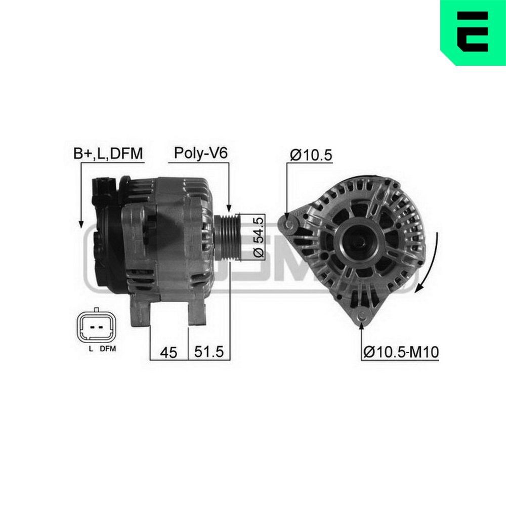 ERA Kylare 673342 MITSUBISHI bilkylare ERA 673342