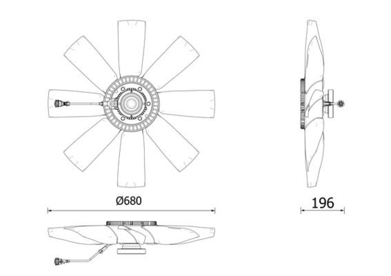 MAHLE Spojka ventilátora chladenia CFC 272 000P MAHLE CFC 272 000P originálne Spojka ventilátora chladenia Volvo 850 Kombi cena