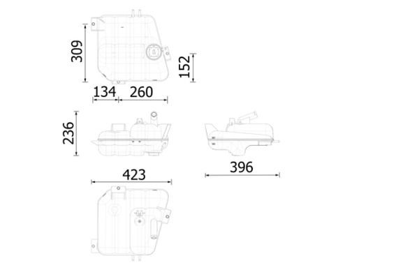 MAHLE Expansionskärl CRT 252 000S CRT 252 000S MAHLE expansionskärl VOLVO V90 Kombi