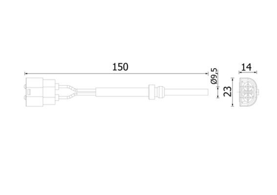 MAHLE Interruttore contr. livello, Indic. insuff. refrigerante CRTX 2 000S MAHLE CRTX 2 000S Sensore, livello refrigerante Volvo C30 533 originale prezzo