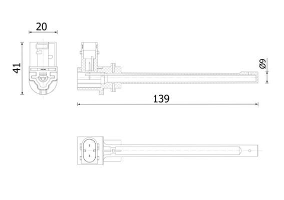 MAHLE Level Control Switch, coolant level indicator CRTX 6 000S CRTX 6 000S MAHLE sensor, coolant level for RENAULT LAGUNA