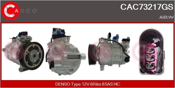 CASCO Klimakompressor CAC73217GS CAC73217GS CASCO Klimakompressor Audi A5 Cabriolet F57 Kosten