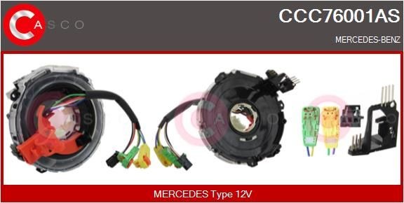 Wikkelveer, airbag CASCO CCC76001AS CASCO CCC76001AS: Knipperlicht schakelaar Mercedes SLK 2007