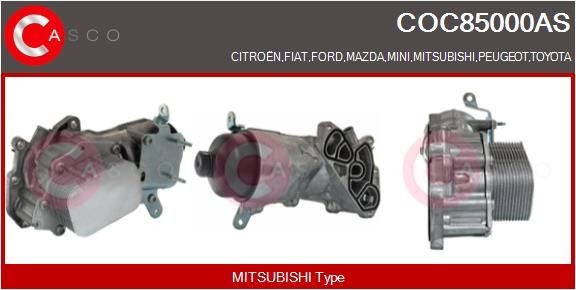 CASCO Chladič motorového oleja COC85000AS COC85000AS Olejový chladič CASCO NISSAN X-TRAIL