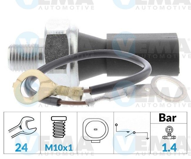 VEMA Öljynpainekytkin 360012 360012 VEMA Öljynpaineanturi VW NEW BEETLE