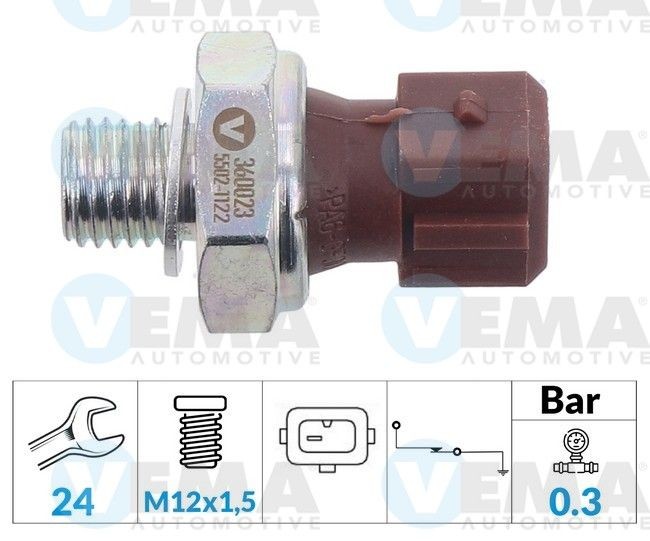 VEMA Öljynpainekytkin 360023 360023 VEMA Öljynpaineanturi BMW X3