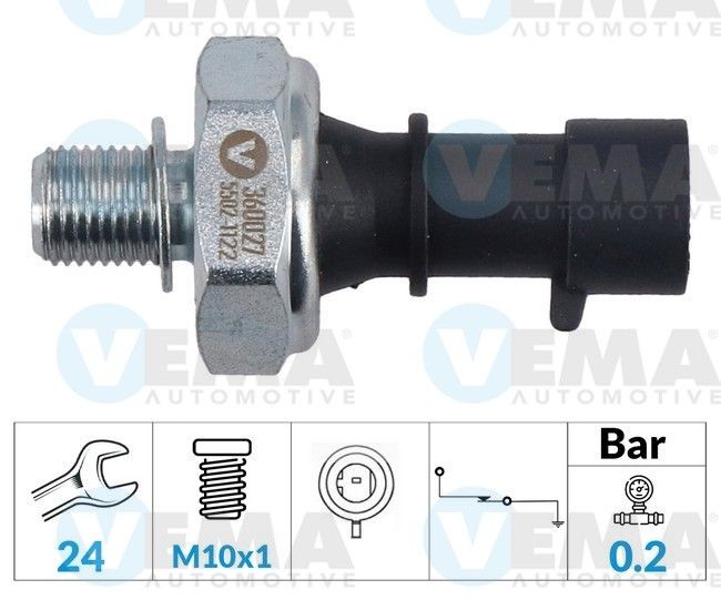 VEMA Olietrykskontakt 360027 Olietrykskontakt VEMA Kia RIO 360027