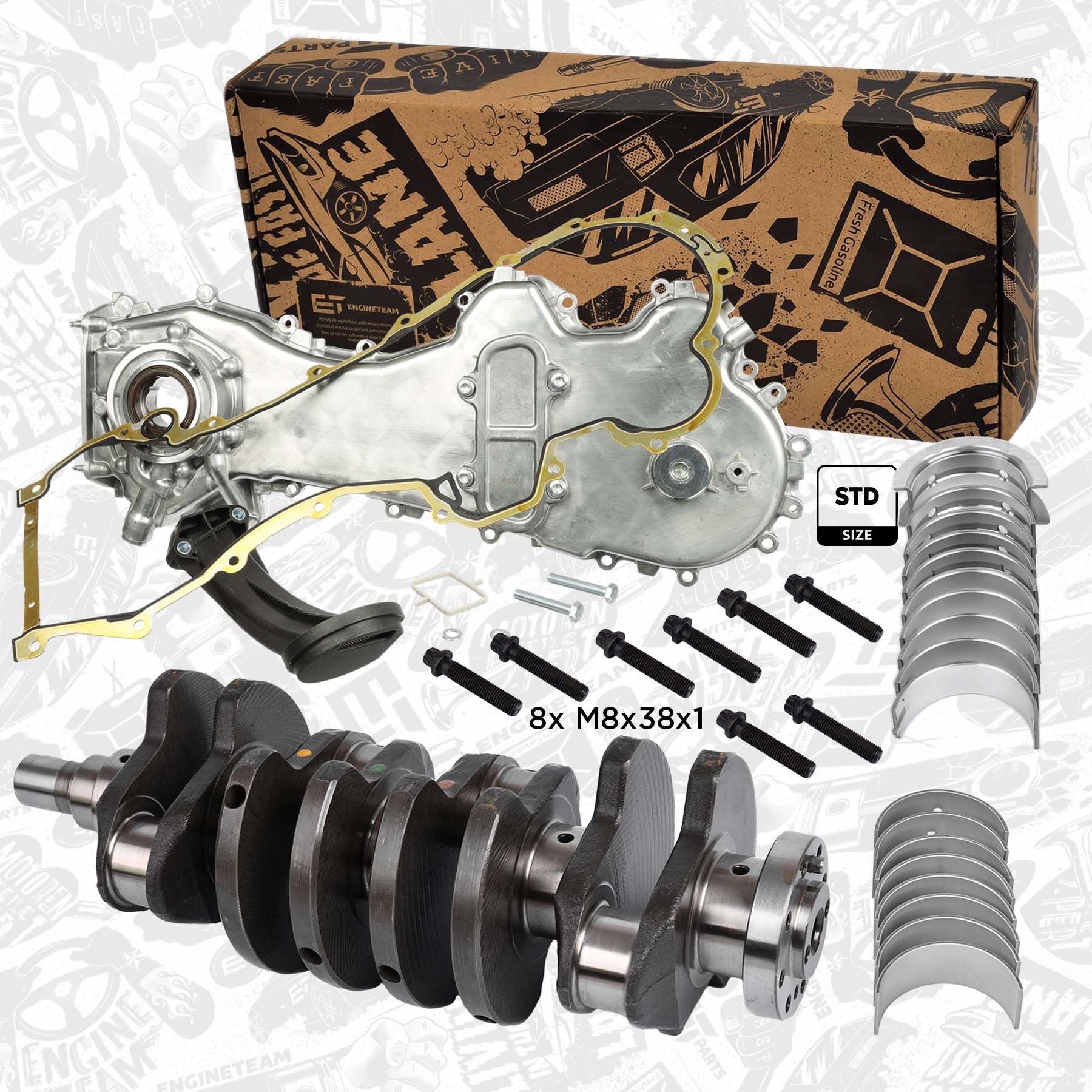 ET ENGINETEAM Kloķvārpsta HK0205VR4 ET ENGINETEAM HK0205VR4 Kloķvārpsta Citroen C4 Cactus orģinālās cena