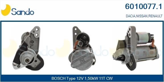 SANDO Starter 6010077.1 6010077.1 Starter SANDO RENAULT MEGANE