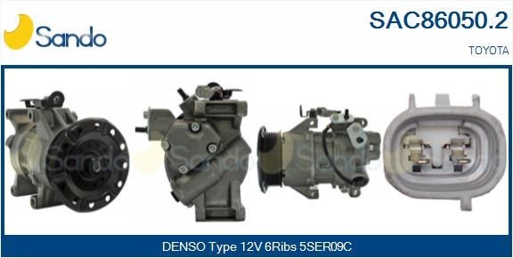 SANDO Klimakompressor SAC86050.2 AC kompressor SANDO HIACE SAC86050.2 billig