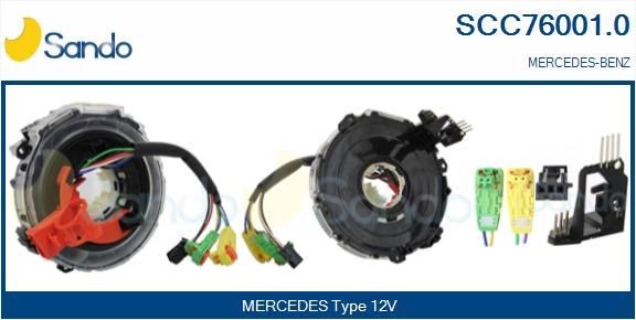 SANDO Klockfjäder, airbag SCC76001.0 SCC76001.0 SANDO rattstångsbrytare MERCEDES-BENZ A-klass