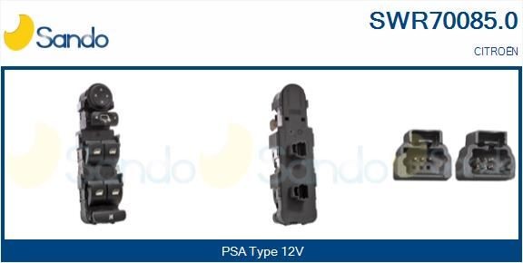 Brytare, fönsterhiss SANDO SWR70085.0 SANDO SWR70085.0 Elhiss strömställare CITROËN C5 2007