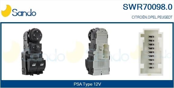 SANDO Spínač elektrického otvárania okien SWR70098.0 Spínač elektrického otvárania okien SANDO 308 SWR70098.0 lacné