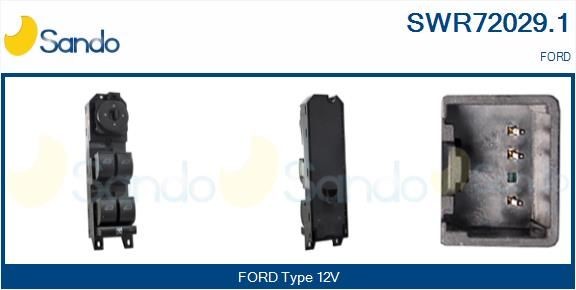 SANDO Spínač elektrického otvárania okien SWR72029.1 Spínač elektrického otvárania okien SANDO TRANSIT SWR72029.1 lacné