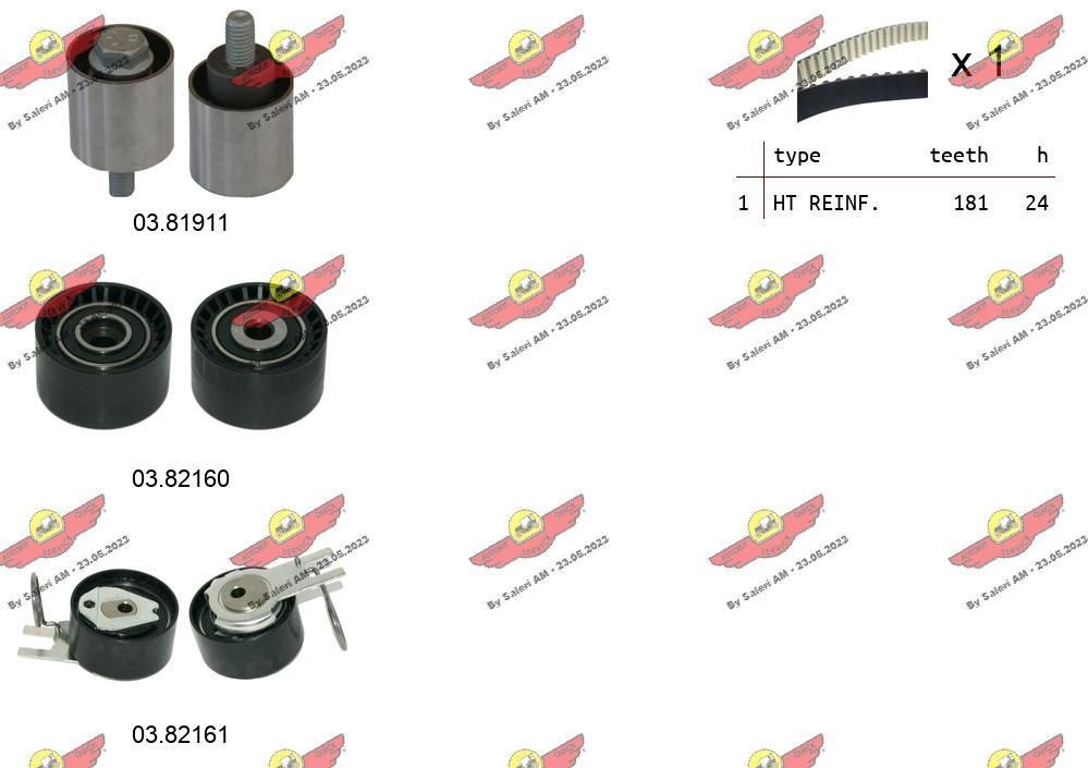 AUTOKIT Tandremssæt 04.5490 04.5490 Tandremssæt OPEL TIGRA AUTOKIT