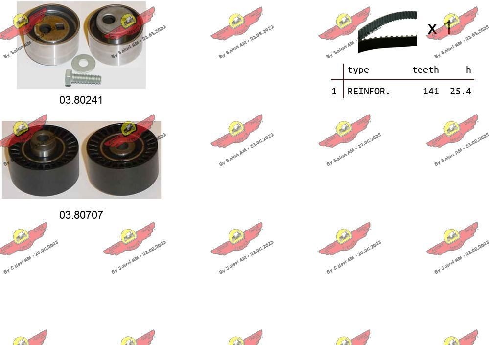 AUTOKIT Hammashihnasarja 04.5492 04.5492 AUTOKIT Jakohihna Citroën DS4 hinta