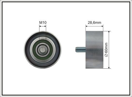 CAFFARO Geleiderol / omdraairol v-snaren 500685 CAFFARO 500685 Geleiderol poly v-riem KIA Stonic Hatchback (YB) goedkoop