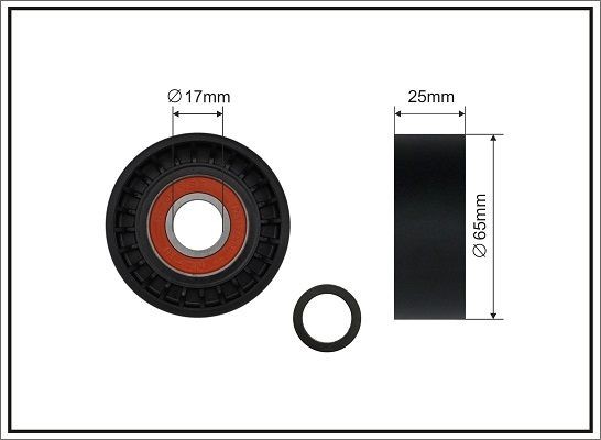 CAFFARO Rolo tensor, correia trapezoidal estriada 500706 CAFFARO 500706 originais Polia tensora correia MITSUBISHI LANCER preço