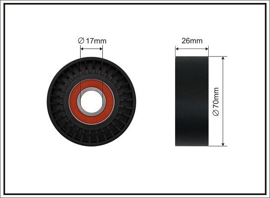 CAFFARO Spännrulle, aggregatrem 500707 CAFFARO 500707 spännrulle kamrem Insignia B Grand Sport (Z18) pris