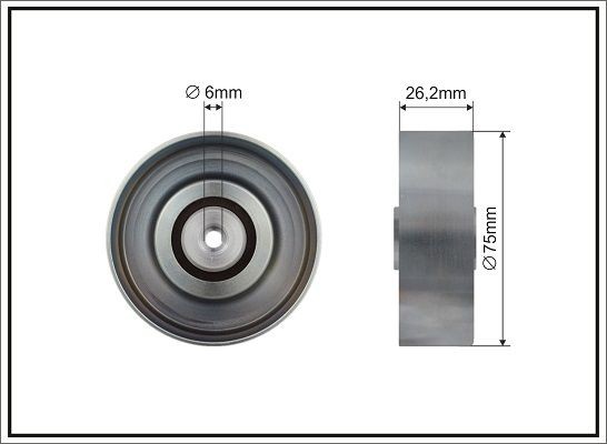CAFFARO Deflection / Guide Pulley, v-ribbed belt 500708 Mini Convertible CAFFARO guide pulley 500708