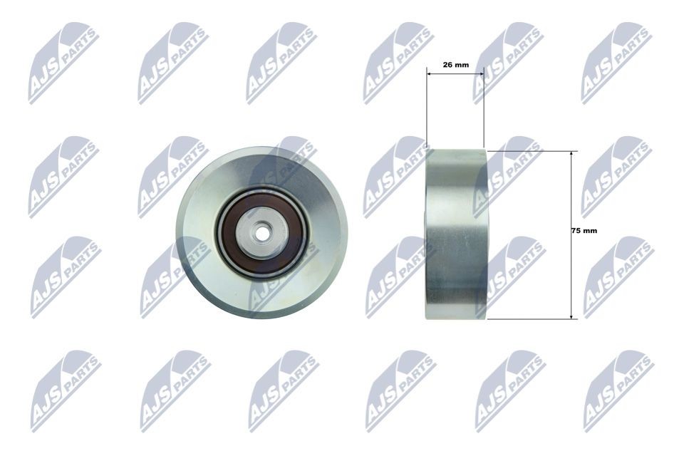 NTY Polia de desvio / de guia, correia trapezoidal estriada RNK-BM-073 RNK-BM-073 Polia de guia BMW X1 NTY