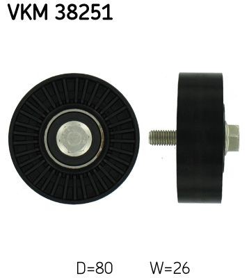 SKF Galet enrouleur de courroie d'accessoire VKM 38251 SKF VKM 38251 Galet enrouleur de courroie d'accessoire BMW E63 à un prix avantageux