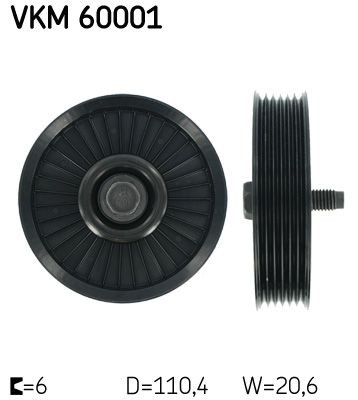 SKF Geleiderol / omdraairol v-snaren VKM 60001 SKF VKM 60001 originele Geleiderol Chevrolet Aveo T200 kosten
