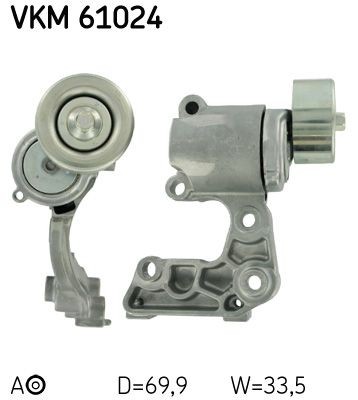 Pingutusrull, soonrihm SKF VKM 61024 SKF VKM 61024: Pingutusrull Lexus IS 2008