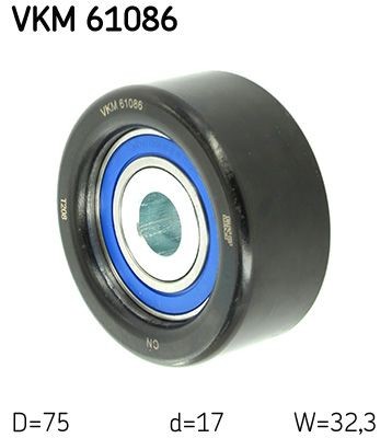 SKF Umlenkrolle Keilrippenriemen VKM 61086 SKF VKM 61086 Antriebsriemen TOYOTA HILUX III Pritsche/Fahrgestell (KUN1_, TGN3_, TGN2_, TGN1_, 2009