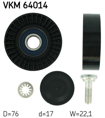 SKF Vratná / vodiaca kladka rebrovaného klinového remeňa VKM 64014 SKF VKM64014 Vodiaca kladka Suzuki SUPER CARRY originálne