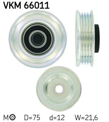 SKF Napínacia kladka rebrovaného klinového remeňa VKM 66011 SKF VKM 66011 Napínacia kladka Suzuki Swift 2 za nízku cenu