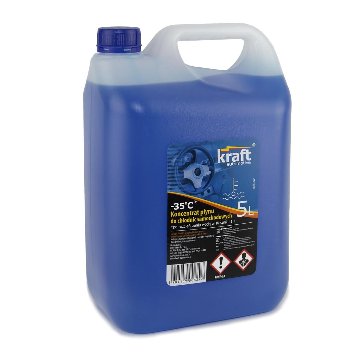 KRAFT Αντιψυκτική προστασία K0061105 KRAFT K0061105 Ψυκτικό υγρό Volvo V40 525 γνήσια τιμες