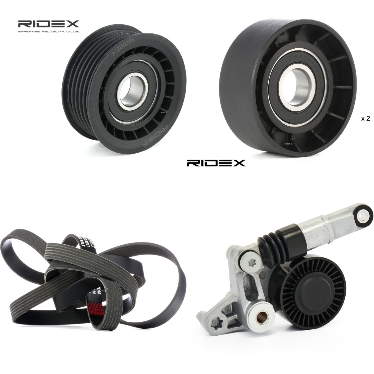 RIDEX Kileremsett 542R1202 Drivremsett RIDEX 80 542R1202 billige