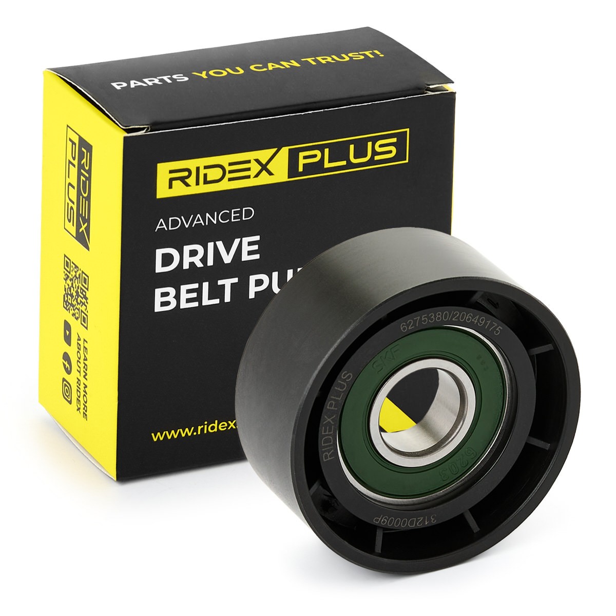 RIDEX PLUS Τροχαλία παρέκκλισης, ιμάντας poly-V 312D0009P 312D0009P Τροχαλία αδρανείας ιμάντα poly v CITROËN XSARA RIDEX PLUS