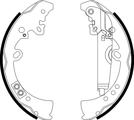 HELLA Bremsesko sett 8DB 355 022-591 HELLA 8DB355022-591 Bremsesko sett Toyota Hilux N30 pris
