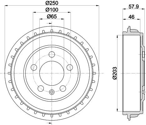 HELLA Piduritrummel 8DT 355 303-441 Piduritrummel HELLA YETI 8DT 355 303-441 odav