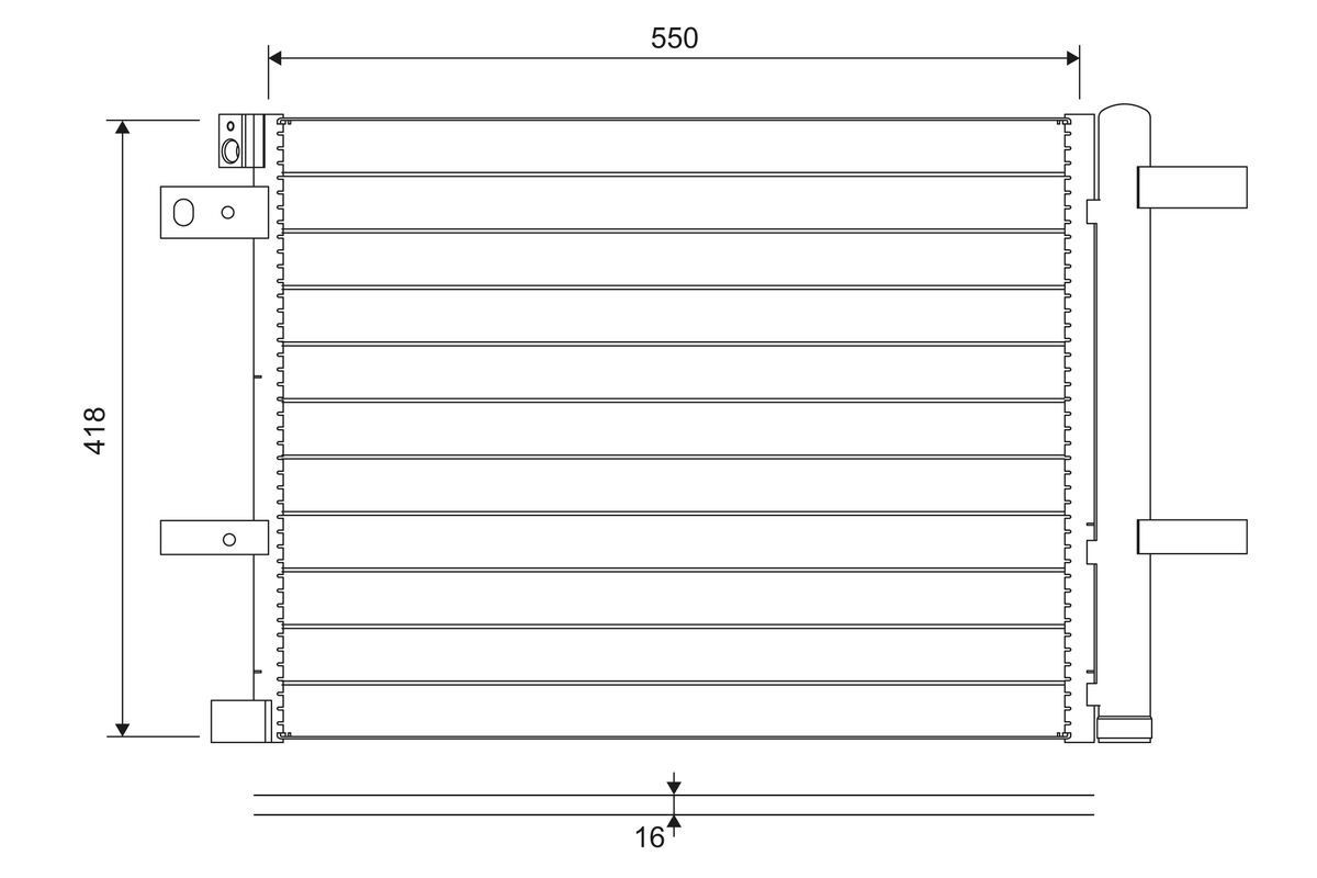 VALEO Kondensator, klimaanlegg 822706 VALEO 822706 Radiator AC Astra L Sports Tourer pris