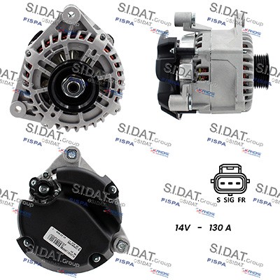 SIDAT Generaator A12VS1166A2 SIDAT Generaator FORD A12VS1166A2