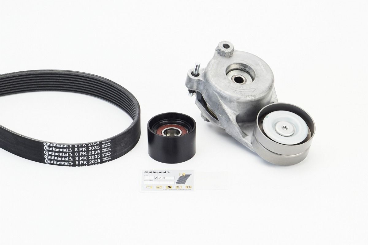CONTITECH Drivremssats 8PK2035K1 CONTITECH 8PK2035K1 Flerspårsremssats Mercedes-Benz W221 original