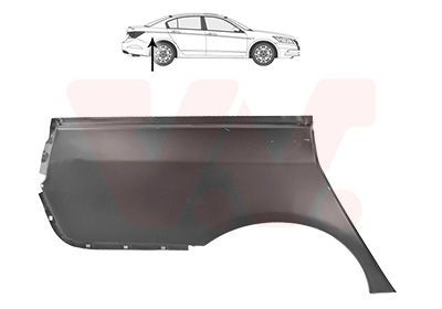 VAN WEZEL Kylkipaneeli 2571144 Jazz Shuttle (GG8, GG7, GP2) pyöräkotelo VAN WEZEL 2571144