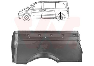 VAN WEZEL Küljesein 3080143 VAN WEZEL 3080143 originaal Küljesein Mercedes Viano W639 hind