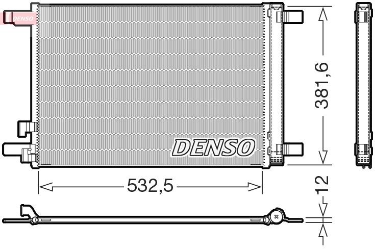 DENSO Condensatore climatizzatore DCN02048 DCN02048 Radiatore aria condizionata AUDI Q5 DENSO costo