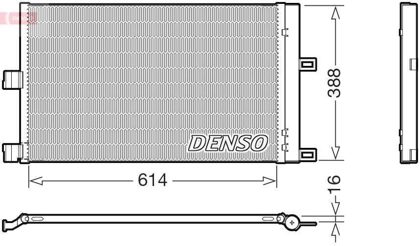 DENSO Kondensator, klimaanlæg DCN99080 DENSO DCN99080 AC condenser Alfa Romeo GTV originale