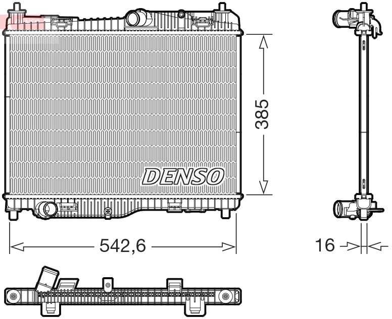 DENSO Ψυγείο, ψύξη κινητήρα DRM10123 Ψυγειο νερου DENSO KUGA DRM10123 φθηνά