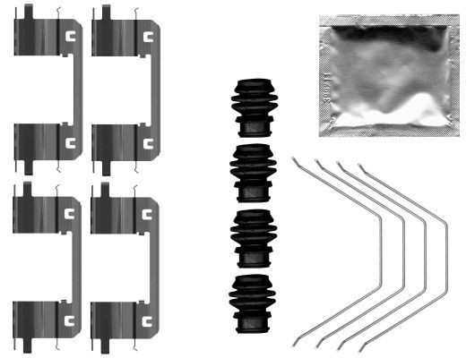 MINTEX Kit de acessórios, pastilhas de travão MBA0141 MBA0141 Kit de acessórios, pastilhas de travão HONDA JAZZ MINTEX